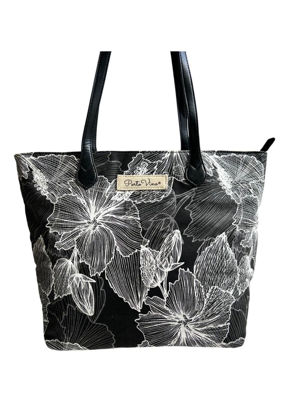 Porto Vino Hidden Wine Shoulder Tote Bag NWOT
